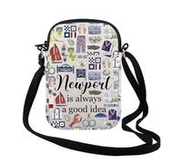FUNYSO Newport Is Always A Good Idea - Bolso cruzado Newport Rhode Island Faro regalo para mujeres y hermanas, Nuevo es Cr Uk, 0