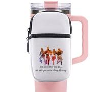 FUNYSO POFULL - Bolsa para botella de agua inspirada en la película, regalo para amantes de la película, no es donde vas pero a quién conoces, It's Not Where Wb Pouch Uk, Bolsa para botella de agua