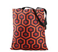 FUNYSO Regalo de película de terror Overlook Hotel Shining Horror Tote Bag Halloween Movie Lover Gift, blanco crema, 0