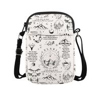 FUNYSO Regalo inspirado en el libro ACOTAR Gift SJM Gift Velaris The City of Starlight Crossbady Bag To The Star Who Listen Gift, We All Bear Cb UK, 0 unidades