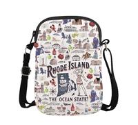 FUNYSO Rhode Island The Ocean State Gift Rhode Island - Bolsa cruzada para viaje de vacaciones de verano, Rhode Island Reino Unido, 0