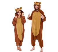 Funziez! Adult Onesie Halloween Costume - Animal and Sea Creature - Plush One Piece Cosplay Suit for Adults, Men and Women