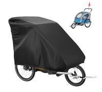FUOBECIE - Garaje plegable para remolque de bicicleta, funda Oxford 420D, impermeable, con protección UV, protección universal contra la lluvia, remolque de bicicleta para remolque de bicicleta y