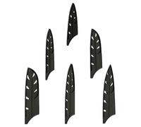 FUOYLOO 10 Piezas Fundas Protectoras Negras para Cuchillos de Cocina, Plástico Antideslizante, para Cuchillos de Carnicero de 8 Pulgadas, de Seguridad Reutilizables para Utensilios de