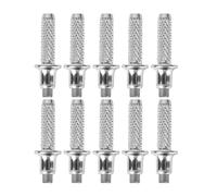 FUOYLOO 10 Puntas Bastones Trekking de Acero Tungsteno Reemplazables, Accesorio Ligero para Bastón Senderismo Alta Durabilidad y Agarre Mejorado