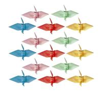FUOYLOO 100 Piezas de Grullas de Papel de Origami Decorativas para Boda y San Valentín, Hechas a Mano, Tamaño 5cm, Ideales para Fiesta y Decoración Versátil Color Color Aleatorio