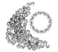 FUOYLOO 100 Piezas de Remaches Redondos de Metal Plateado para Bricolaje, Tachuelas Decorativas para Ropa, Bolsos y Zapatos, Fáciles de Instalar, Tamaño Pequeño, Estilo Punk