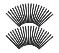 FUOYLOO 100 Unidades Pinzas Cabello Negras Planas Hechas a Mano, Horquillas Curvas Antideslizantes para Peinados Largos y Recogidos, Clip Funcional para Levantar Flequillo y Uso Diario