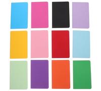 FUOYLOO 12 Cuadernos Pequeños de Bolsillo 30 Páginas Rayadas, Papel Grueso y Cubierta de Alta Textura, Portátiles y Prácticos para Estudiantes y Oficina Color Aleatorio