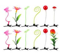 FUOYLOO 12 Pinzas Pelo Forma de Plantas Simuladas, Horquillas Pequeñas de Colores Surtidos, Accesorios Cabello Brotes, Aptas para Todo Tipo de Cabello y Uso Diario Estilo Varios estilos