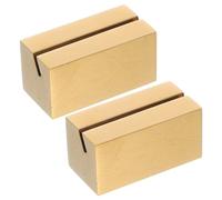 FUOYLOO 2 Soportes de Acero Inoxidable Dorados para números de Mesa: letreros metálicos para Tarjetas de Lugar, para Bodas, Fiestas, Banquetes, arreglos de Mesa y reservas de restaurantes.
