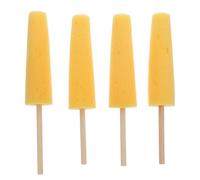 FUOYLOO 4 Piezas Esponjas de Cerámica para Arcilla en Forma de Cono, Esponja Absorbente de Color Amarillo Mínima Abrasión y Protección de Superficie para Modelado y Torneado Artesanal