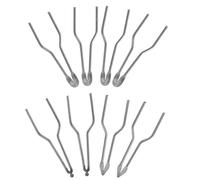 FUOYLOO 8 Puntas de Pirograbado de Metal Alta Impedancia para Quemar Madera, Set de 8 Piezas (4x18, 2x19, 2x23), Puntas para Máquina de Quemar Leña, Accesorios para Artesanía y Grabado