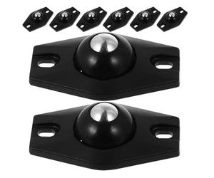 FUOYLOO 8 Ruedas Autoadhesivas Giratorias 360 Grados para Muebles y Electrodomésticos, Fácil Instalación, Material Plástico y Acero, Ideales para Organización del Hogar