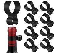 FUOYLOO 9 Abrazaderas de Plástico para Botellas de Vino, Ligeras y Resistentes, Ideales para Fiestas, 9 Piezas para Decoración y Soporte Seguro