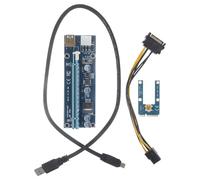 FUOYLOO Adaptador Tarjeta Gráfica para Portátil Mini Pci-e a Pci-e X16 Cable USB 60 Cm Azul, Extensión Gpu Externa para Gaming y Minería, Accesorio para Ampliación Gráfica