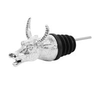 FUOYLOO Aireador Vertedor de Vino de Aleación de Zinc Forma de Cabeza de Animal, Tapón Hermético Silicona para Botellas Estándar, Accesorio Creativo para Bar y Hogar, Evita Derrames