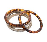 FUOYLOO Asas Redondas de Resina 10 Cm para Bolsos Tejidos 4 Piezas 2 Ámbar 2 Albaricoque Asas de Repuesto para Bolsos de Crochet y Macramé Accesorios para Hechos a Mano