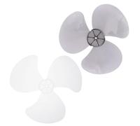 FUOYLOO Aspas de Ventilador Eléctrico de Repuesto 28 Cm 2 Piezas para Ventilador de Mesa y Pedestal Plástico Transparente Gris Claro y Accesorio Compatible y Piso