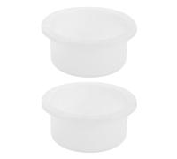 FUOYLOO Bandeja Calentadora de Silicona de Color Claro para Quemador de Cera, Compatible, Reutilizable, Elegante y Estilizada para Uso en Oficina o Casa, Pack de 2 Piezas