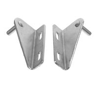 FUOYLOO Bisagras Ajustables para Puerta de Congelador Pequeño, Bisagras de Refrigerador Reemplazables de Acero Inoxidable, 2 Piezas 2.95X1.49X0.98 Pulgadas para Reparación en Frío