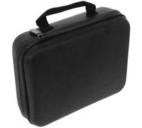FUOYLOO Bolsa Pequeña para Cámara Fotográfica Compacta Negra, Portátil y Ligera de Nylon y Eva Cremallera para Viajar y Uso en Metro
