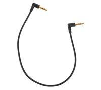 FUOYLOO Cable de Audio Auxiliar de 3,5 Mm Conector de 90 Grados, Cable Flexible y Portátil de Cobre Esmaltado para Equipos de Audio en Coches y Ordenadores