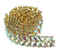 FUOYLOO Cadena de Cristal Artesanal para Amuleto de Fajín en Bodas Adecuado para Vestidos y Damas