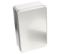 FUOYLOO Caja de Hojalata Esmerilada Pequeña para Galletas Tapa, Caja Rectangular 180x110x55 Mm, Adecuado para Pastelería, Dulces y Fiestas, Lata Decorativa Reutilizable