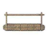 FUOYLOO Candado de Combinación Retro de Aleación de Zinc Código y Diseño Clásico para Maleta y Joyería, sin Desvanecimiento y Forma Única Dorada