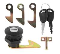 FUOYLOO Cerradura para Maletero de Scooter Eléctrico, Aleación de Zinc, 1 Juego de Llave y 4 Ganchos, Kit de Cierre para Baúl de Motocicleta, Compatible Ciclomotores y Vehículos Todo