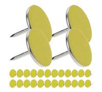 FUOYLOO Chinchetas Reflectantes Grandes 50 Unidades Amarillas para Marcar Rutas en Camping y Senderismo Nocturno