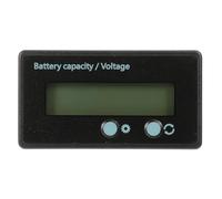 FUOYLOO Comprobador Digital de Capacidad de Batería Pantalla LCD Retroiluminada, Medidor de Voltaje y Plomo en Automóviles y Uso Doméstico