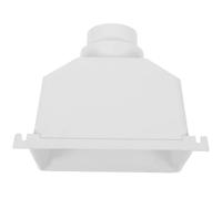 FUOYLOO Conector de Canalón y Drenaje de Bajante PVC, Resistente y Fácil Instalación, sin Cortes ni Recortes, para Sistemas de Canalones Exteriores