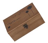 FUOYLOO Costurero Pequeño de Madera 21.5X13.5X9Cm Caja para Guardar Artículos Pequeños como Alfileres y Accesorios de Costura en Casa