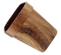 FUOYLOO Cubo de Basura Textura Madera 12 Litros sin Tapa 21,6X21,6X29,5 CM para Uso Doméstico, Cocina y Baño Contenedor Cuadrado Rústico