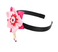 FUOYLOO Diadema Tradicional Coreana Hanbok Colgante de Flor y Borlas, Accesorio Cabello para Festivales y Representaciones Culturales, Banda Rosa Decorativa para Niñas