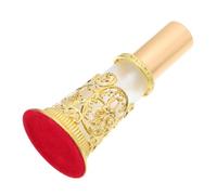 FUOYLOO Dispensador Perfume Botella de Perfume Decorativa de 30ml Dorada de Oriente Medio Diseño Chic y Material de Aleación y Vidrio para Decoración Elegante
