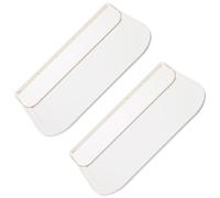 FUOYLOO Estantes de Plástico Plegables para Pared Blancos 2piezas Bordes Redondeados y Diseño Pequeño, Ideales para Baños y Salas de Estar