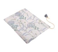 FUOYLOO Funda de Libro de Tela Ajustable para Libros A5, Protector Ornamental Resistente a Desgarros, Funda para Estudiantes y Amantes Lectura Diseño de Diente de León Azul, Adecuado