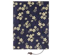 FUOYLOO Funda de Libro Hecha a Mano de Tela Azul Resistente para Proteger Libros en Aplicaciones Personales y Escolares Diseño Decorativo y Ajustable