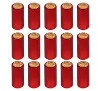 FUOYLOO Fundas Termorretráctiles para Botellas de Vino en Color Rojo, Paquete de 200 Piezas, Ideales para Botellas Caseras y Profesionales