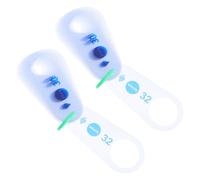 FUOYLOO Herramienta de Medición del Diámetro Uva 2 Unidades Regla Ajustable de Plástico, Calibrador para Clasificación de Frutas en Granjas y Tiendas