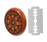 FUOYLOO Herramienta para Marcar Masa 5 Cuchillas de Acero Inoxidable y Mango de Madera, Cortador de Pan para Panadería Artesanal y Horneado en Casa