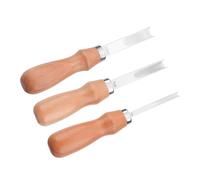 FUOYLOO Herramientas para Trabajar el Cuero Cuchillos Biseladores de 4 MM, 8 MM y 10 MM para Pelar y Recortar Bordes en Proyectos de Carteras, Cinturones y Calzado