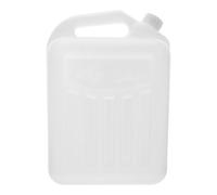 FUOYLOO Jarra Multiusos 5 Litros Plástico de Blanco con Hermética Tapa Asa, Contenedor Almacenamiento en para de Líquidos Cocinas y Hogares