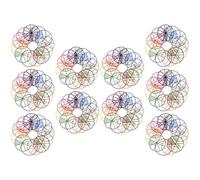 FUOYLOO Kit de 10 Conjuntos de Círculos Fraccionarios de Plástico para Enseñanza en Casa, Fácil de Leer y Calcular Adiciones, Sustracciones y Multiplicaciones