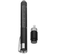 FUOYLOO Linterna Médica LED Tipo Bolígrafo Negra, Compacta de Aleación de Aluminio, Luz Clara para Examen Pupilar y Oral Clip Portátil, para Enfermeras y Médicos, Funciona 2 Pilas Aaa (no