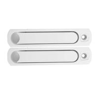 FUOYLOO Manijas Invisibles para Ventana Corredera de Aleación de Zinc, 2 Piezas en Color Claro sin Llave, Tiradores Ocultos para Puertas Corredizas, Bloqueo Seguro y Manejo Suave