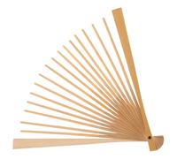 FUOYLOO Marco de Abanico Plegable de 7 Pulgadas en Bambú Durable para Manualidades Creativas y Decoración de Verano